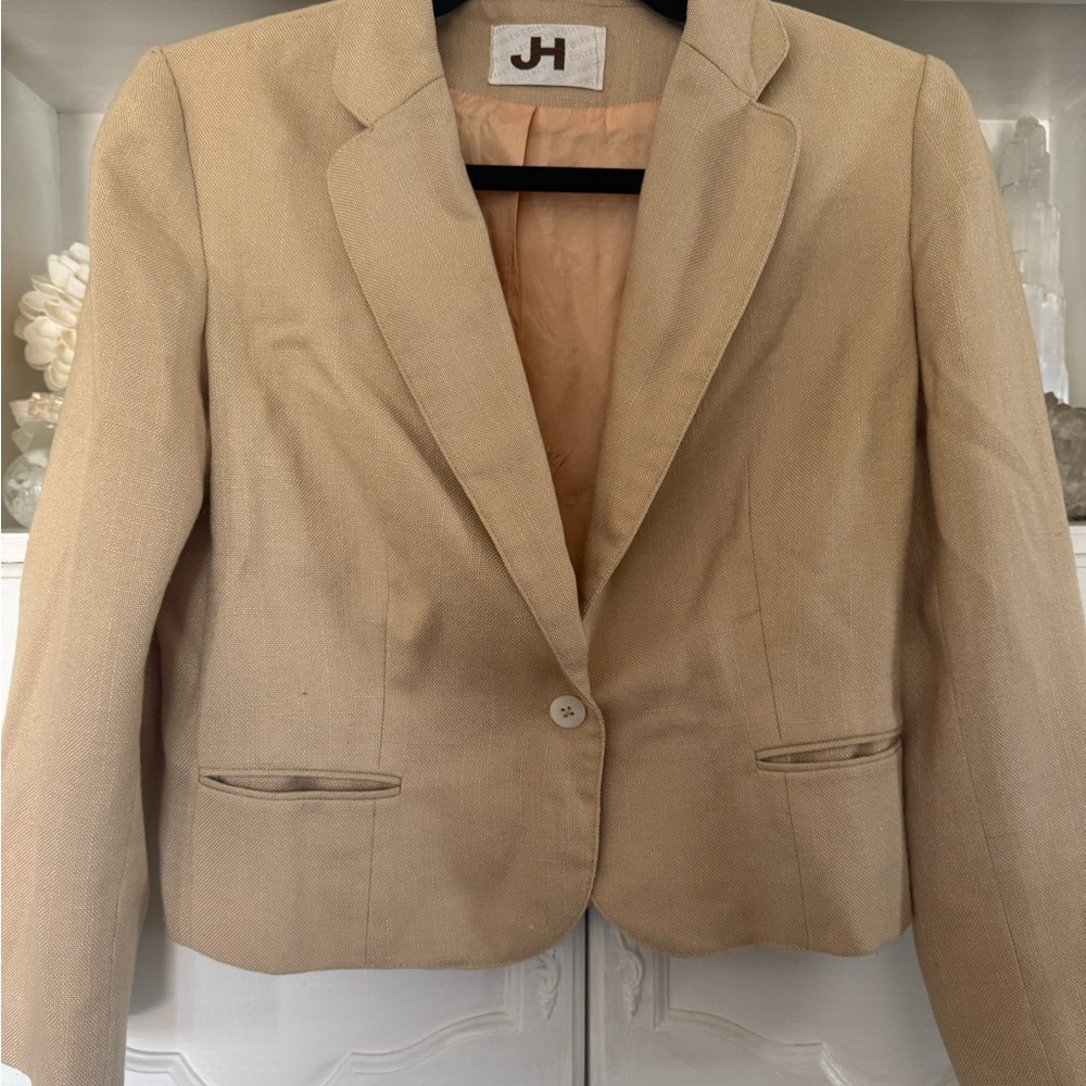 Women's Tailored Beige Blazer